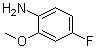 2-甲氧基-4-氟苯胺分子结构 (CAS 450-91-9)