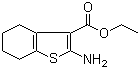 structure of CAS# 4506-71-2, Ethyl 2-amino-4,5,6,7-tetrahydro-1-benzothiophene-3-carboxylate