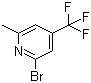 2-溴-6-甲基-4-三氟甲基吡啶分子结构 (CAS 451459-17-9)