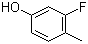 3-氟-4-甲基苯酚分子结构 (CAS 452-78-8)