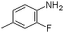 structure of CAS# 452-80-2, 2-氟-4-甲基苯胺