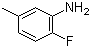 structure of CAS# 452-84-6, 2-Fluoro-5-methylaniline