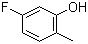 structure of CAS# 452-85-7, 5-氟-2-甲基苯酚