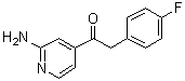 structure of CAS# 452056-80-3, 2-(4-氟苯基)-1-(2-氨基-4-吡啶基)乙酮