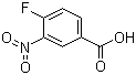 4-氟-3-硝基苯甲酸分子结构 (CAS 453-71-4)