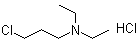 3-氯-N,N-二乙基丙胺盐酸盐分子结构 (CAS 4535-85-7)