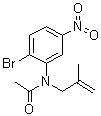 N-(2-溴-5-硝基苯基)-N-(2-甲基丙-2-烯基)乙酰胺分子结构 (CAS 453562-67-9)
