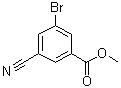 3-溴-5-氰基苯甲酸甲酯分子结构 (CAS 453566-15-9)