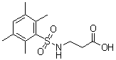structure of CAS# 453581-60-7, N-[(2,3,5,6-四甲基苯基)磺酰基]-beta-丙氨酸