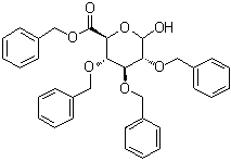 structure of CAS# 4539-78-0, 2,3,4-三-O-苄基吡喃葡萄糖醛酸苄酯