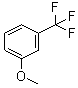 3-(三氟甲基)苯甲醚分子结构 (CAS 454-90-0)