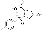 4-羟基-1-[(4-甲基苯基)磺酰基]脯氨酸分子结构 (CAS 454473-66-6)