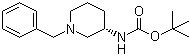 structure of CAS# 454713-13-4, (S)-1-Benzyl-3-N-Boc-aminopiperidine