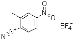 CAS # 455-90-3, 2-Methyl-4-nitrobenzenediazonium tetrafluoroborate, Diazol Red S, NSC 10338