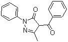 structure of CAS# 4551-69-3, 4-苯甲酰基-5-甲基-2-苯基-2H-吡唑-3(4H)-酮
