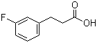 structure of CAS# 458-45-7, 3-(3-Fluorophenyl)propionic acid