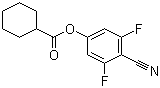 环己烷甲酸 4-氰基-3,5-二氟苯酯分子结构 (CAS 458549-24-1)