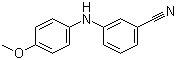 structure of CAS# 458550-48-6, 3-(4-甲氧基苯胺基)苯腈