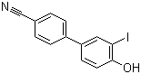 structure of CAS# 460746-47-8, 4'-羟基-3'-碘联苯-4-甲腈