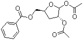 structure of CAS# 4613-71-2, 5-O-Benzoyl-1,2-di-O-acetyl-3-deoxy-D-ribofuranose