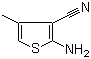 2-氨基-4-甲基噻吩-3-甲腈分子结构 (CAS 4623-55-6)