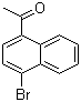 structure of CAS# 46258-62-2, 1-(4-Bromonaphthalen-1-yl)ethanone
