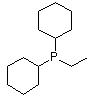 乙基二环己基膦分子结构 (CAS 46392-44-3)