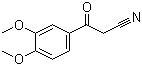structure of CAS# 4640-69-1, 3,4-Dimethoxybenzoylacetonitrile