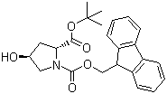 structure of CAS# 464193-92-8, Fmoc-反式-4-羟基-D-脯氨酸叔丁酯