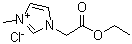 structure of CAS# 464916-25-4, 1-(2-乙氧基-2-氧代乙基)-3-甲基-1H-咪唑鎓氯化物