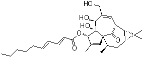 3-O-(2E,4E-癸二烯酰基)巨大戟醇分子结构 (CAS 466663-11-6)