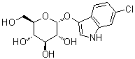 6-氯-1H-吲哚-3-基 alpha-D-吡喃葡萄糖苷分子结构 (CAS 467214-46-6)
