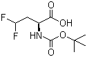 structure of CAS# 467442-20-2, (S)-2-N-叔丁氧羰基氨基-4,4-二氟丁酸