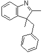 CAS # 46854-91-5, 2,3-Dimethyl-3-(phenylmethyl)-3H-indole