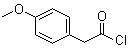 structure of CAS# 4693-91-8, (4-Methoxyphenyl)acetyl chloride
