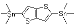 2,5-双(三甲基锡)噻吩并[3,2-b]噻吩分子结构 (CAS 469912-82-1)
