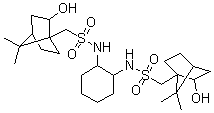 CAS 登录号：470665-33-9, (1R,1'R,2S,2'S,4S,4'S)-N,N'-(1S,2S)-1,2-环己烷二基双[2-羟基-7,7-二甲基二环[2.2.1]庚烷-1-甲烷磺酰胺