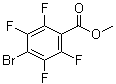 structure of CAS# 4707-23-7, 4-溴-2,3,5,6-四氟苯甲酸甲酯
