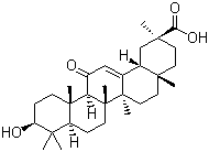 structure of CAS# 471-53-4, 甘草次酸