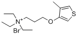 N,N,N-三乙基-3-((4-甲基噻吩-3-基)氧基)丙-1-铵溴化物分子结构 (CAS 471269-03-1)