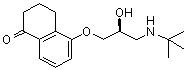 CAS # 47141-42-4, Levobunolol, 5-[(2S)-3-[(1,1-Dimethylethyl)amino]-2-hydroxypropoxy]-3,4-dihydro-1(2H)-naphthalenone, W 6421A, l-Bunolol