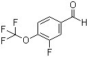 3-氟-4-(三氟甲氧基)苯甲醛分子结构 (CAS 473917-15-6)