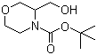 3-(羟基甲基)吗啉-4-甲酸叔丁酯分子结构 (CAS 473923-56-7)