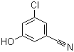 3-氯-5-羟基苯甲腈分子结构 (CAS 473923-97-6)