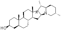 structure of CAS# 474-08-8, 垂茄次碱