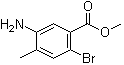 5-氨基-2-溴-4-甲基苯甲酸甲酯分子结构 (CAS 474330-54-6)