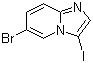 6-溴-3-碘咪唑并[1,2-a]吡啶分子结构 (CAS 474706-74-6)