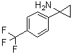 1-[4-(三氟甲基)苯基]环丙胺分子结构 (CAS 474709-86-9)