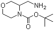 structure of CAS# 475106-18-4, 3-氨基甲基吗啉-4-甲酸叔丁酯