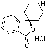 螺[呋喃并[3,4-b]吡啶-5(7H),4'-哌啶]-7-酮盐酸盐分子结构 (CAS 475152-31-9)